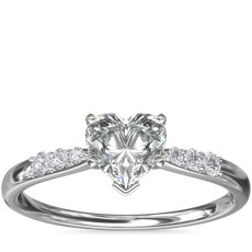 Petite Diamond Engagement Ring in Platinum (0.07 ct. tw.)